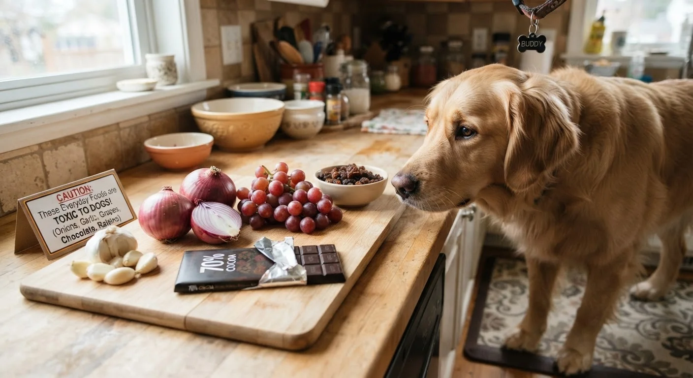 Foods Commonly Found in Kitchens That Are Toxic to Pets