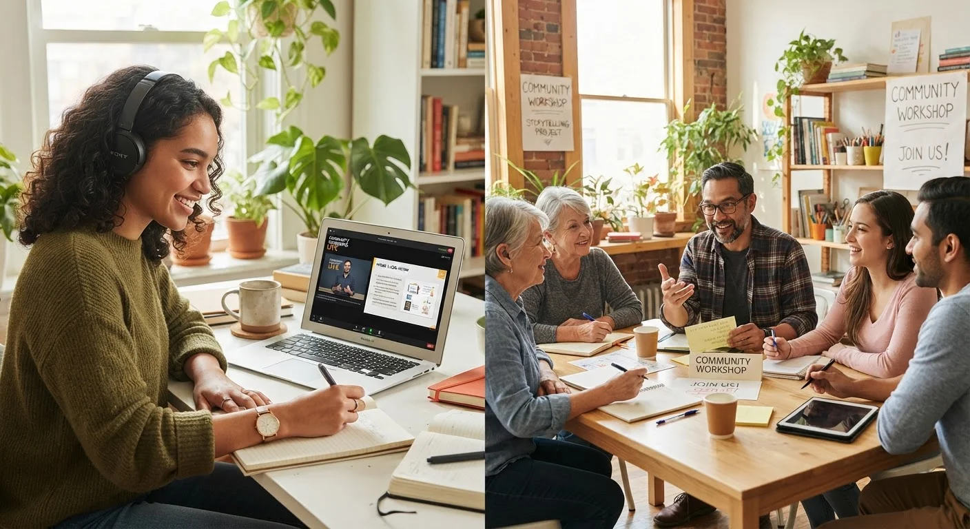 Online Learning Platforms vs. Local Community Classes